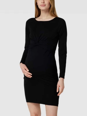 Sukienka ciążowa z wiązanym detalem model ‘MACY’ Mamalicious