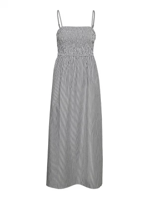 Vero Moda Sukienka "Cora" w kolorze szaro-białym rozmiar: M