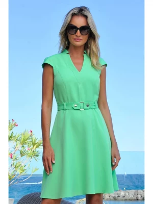 Bleu d'Azur Sukienka "Croisette" w kolorze zielonym rozmiar: 40