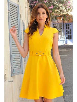Bleu d'Azur Sukienka "Croisette" w kolorze żółtym rozmiar: 44