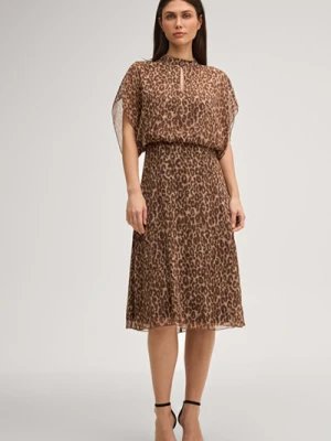 Sukienka Dalisha w kolorze beżowo-brązowym Leo Joop
