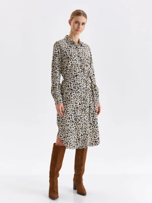 Sukienka damska beżowa - SSU4186BE sukienka - TOP SECRET - Odzieżowy sklep internetowy TOP SECRET