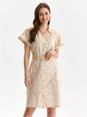 Sukienka damska beżowa - SSU4338CA sukienka - TOP SECRET - Odzieżowy sklep internetowy TOP SECRET