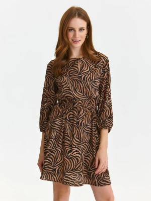 Sukienka damska beżowa - SSU4536BE sukienka - TOP SECRET - Odzieżowy sklep internetowy TOP SECRET