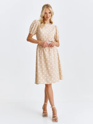 Sukienka damska beżowa - SSU4647BE sukienka - TOP SECRET - Odzieżowy sklep internetowy TOP SECRET