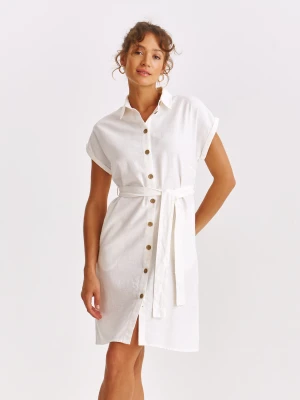 Sukienka damska beżowa - SSU4680BE sukienka - TOP SECRET - Odzieżowy sklep internetowy TOP SECRET