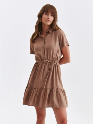 Sukienka damska beżowa - SSU4714BE sukienka - TOP SECRET - Odzieżowy sklep internetowy TOP SECRET