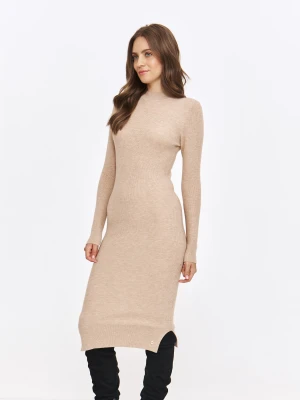 Sukienka damska beżowa - SSU4751BE sukienka - TOP SECRET - Odzieżowy sklep internetowy TOP SECRET