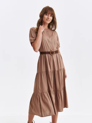 Sukienka damska beżowa - SSU4759BE sukienka - TOP SECRET - Odzieżowy sklep internetowy TOP SECRET