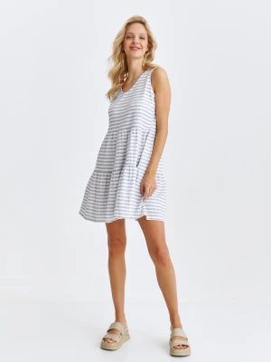 Sukienka damska biała - SSU4667BI sukienka - TOP SECRET - Odzieżowy sklep internetowy TOP SECRET