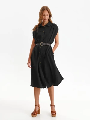 Sukienka damska brązowa - SSU4032BR sukienka - TOP SECRET - Odzieżowy sklep internetowy TOP SECRET