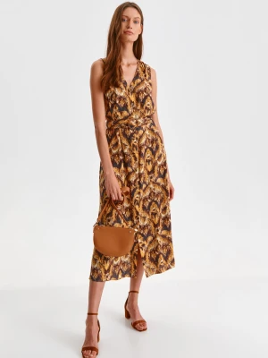 Sukienka damska brązowa - SSU4091CA sukienka - TOP SECRET - Odzieżowy sklep internetowy TOP SECRET