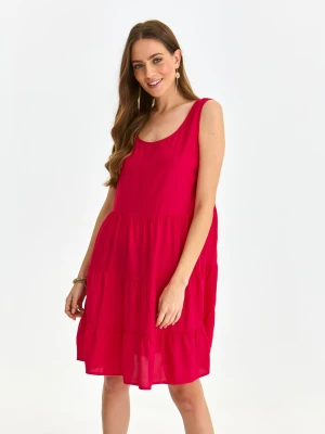 Sukienka damska ciemny róż - SSU4409CR sukienka - TOP SECRET - Odzieżowy sklep internetowy TOP SECRET