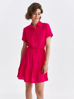 Sukienka damska ciemny róż - SSU4717CR sukienka - TOP SECRET - Odzieżowy sklep internetowy TOP SECRET