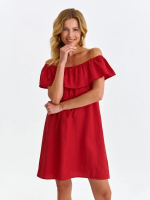 Sukienka damska czerwona - SSU4441CE sukienka - TOP SECRET - Odzieżowy sklep internetowy TOP SECRET