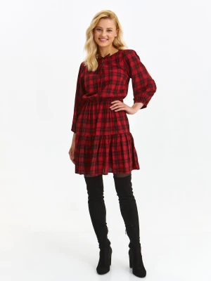 Sukienka damska czerwona - SSU4459CE sukienka - TOP SECRET - Odzieżowy sklep internetowy TOP SECRET