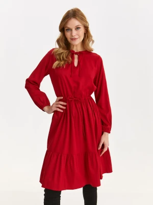 Sukienka damska czerwona - SSU4561CE sukienka - TOP SECRET - Odzieżowy sklep internetowy TOP SECRET