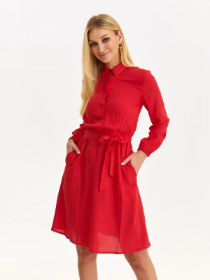 Sukienka damska czerwona - SSU4562CE sukienka - TOP SECRET - Odzieżowy sklep internetowy TOP SECRET