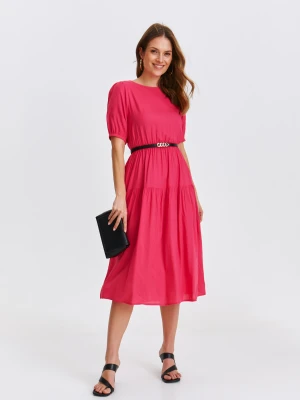 Sukienka damska czerwona - SSU4643CE sukienka - TOP SECRET - Odzieżowy sklep internetowy TOP SECRET