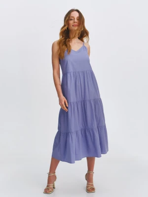 Sukienka damska fioletowa - SSU4672FI sukienka - TOP SECRET - Odzieżowy sklep internetowy TOP SECRET