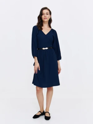 Sukienka damska granatowa - SSU4728GR sukienka - TOP SECRET - Odzieżowy sklep internetowy TOP SECRET