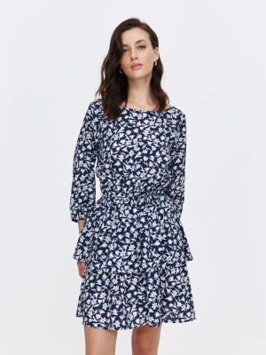 Sukienka damska granatowa - SSU4743GR sukienka - TOP SECRET - Odzieżowy sklep internetowy TOP SECRET