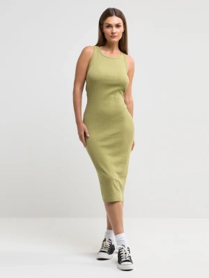 Sukienka damska midi khaki Maxinassara 303 BIG STAR