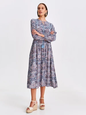 Sukienka damska niebieska - SSU4611NI sukienka - TOP SECRET - Odzieżowy sklep internetowy TOP SECRET