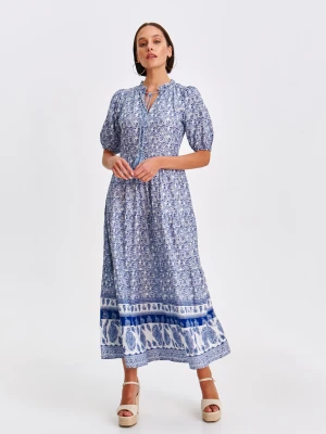 Sukienka damska niebieska - SSU4612NI sukienka - TOP SECRET - Odzieżowy sklep internetowy TOP SECRET