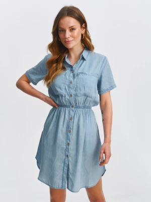 Sukienka damska niebieska - SSU4631NI sukienka - TOP SECRET - Odzieżowy sklep internetowy TOP SECRET