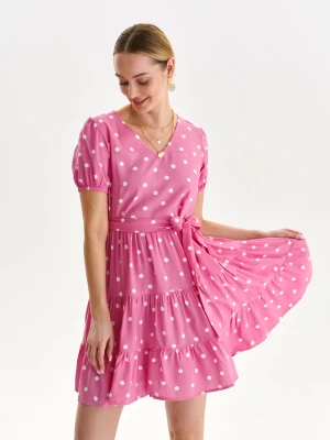 Zdjęcie produktu Sukienka damska różowa - SSU4361RO sukienka - TOP SECRET - Odzieżowy sklep internetowy TOP SECRET
