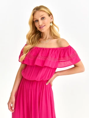 Sukienka damska różowa - SSU4372RO sukienka - TOP SECRET - Odzieżowy sklep internetowy TOP SECRET