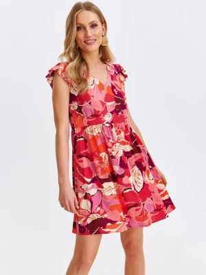 Sukienka damska różowa - SSU4677RO sukienka - TOP SECRET - Odzieżowy sklep internetowy TOP SECRET