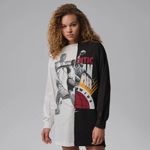 Sukienka damska z nadrukiem Jordan Flight - Biel