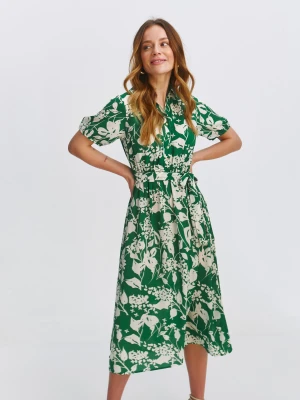 Sukienka damska zielona - SSU4671ZI sukienka - TOP SECRET - Odzieżowy sklep internetowy TOP SECRET