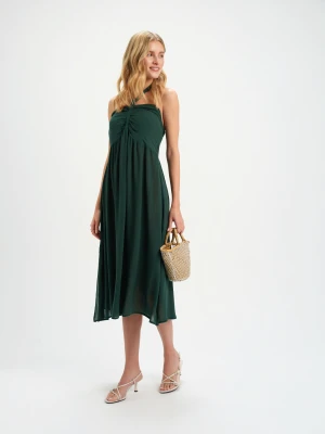 Sukienka damska zielona - SSU4694ZI sukienka - TOP SECRET - Odzieżowy sklep internetowy TOP SECRET