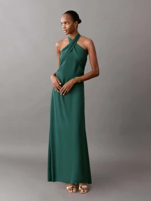 Sukienka dekolt halter ciemnoniebieski - Teen - - MANGO TEEN