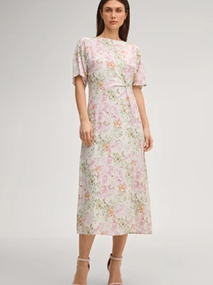 Sukienka Dela w różowo-zielone wzory Joop