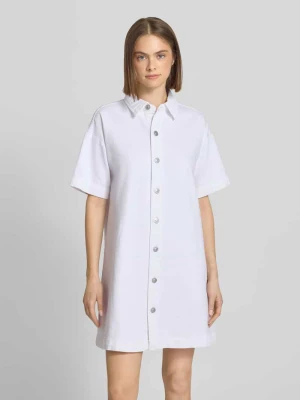 Sukienka denimowa o kroju loose fit z mieszanki bawełny model 'SKY' Pieces