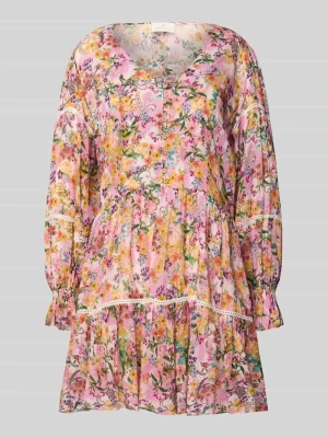 Sukienka do kolan z czystej wiskozy w efekcie stopniowania WATERCULT