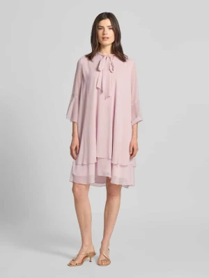 Sukienka do kolan z detalem kokardy model 'Denia' Joop!