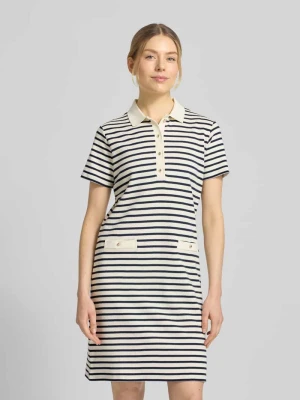 Sukienka do kolan z kołnierzykiem polo model 'Travissa' Joop!