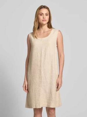 Sukienka do kolan z mieszanka lnu i wiskozy model 'LAVA' FREE/QUENT