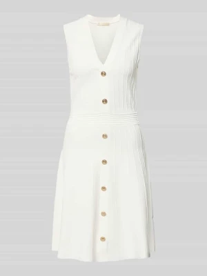 Sukienka do kolan z mieszanki wiskozy model 'Amber' Guess