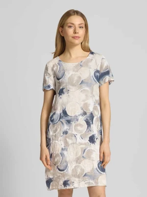 Sukienka do kolan z okrągłym dekoltem model 'Ca44rla' ZABAIONE
