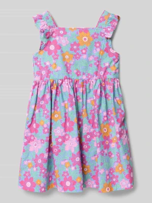 Sukienka do kolan z prostokątnym dekoltem BLUE SEVEN