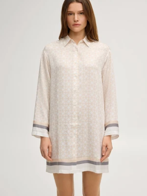 Sukienka domowa Modern Essence w kremowym kolorze z wzorem Joop