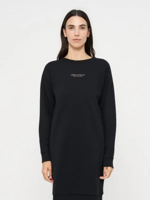 Sukienka dresowa Armani Exchange czarny