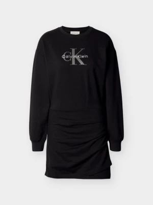 Sukienka dresowa Calvin Klein Jeans czarny