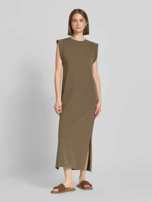 Sukienka dresowa o kroju regular fit z mieszanki bawełny model 'CHILLI SUMMER' Pieces
